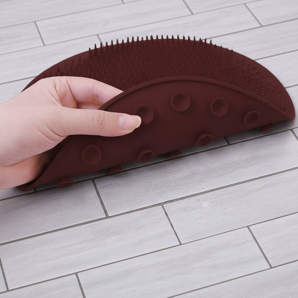 Масажна силіконова мочалка для тіла і ніг